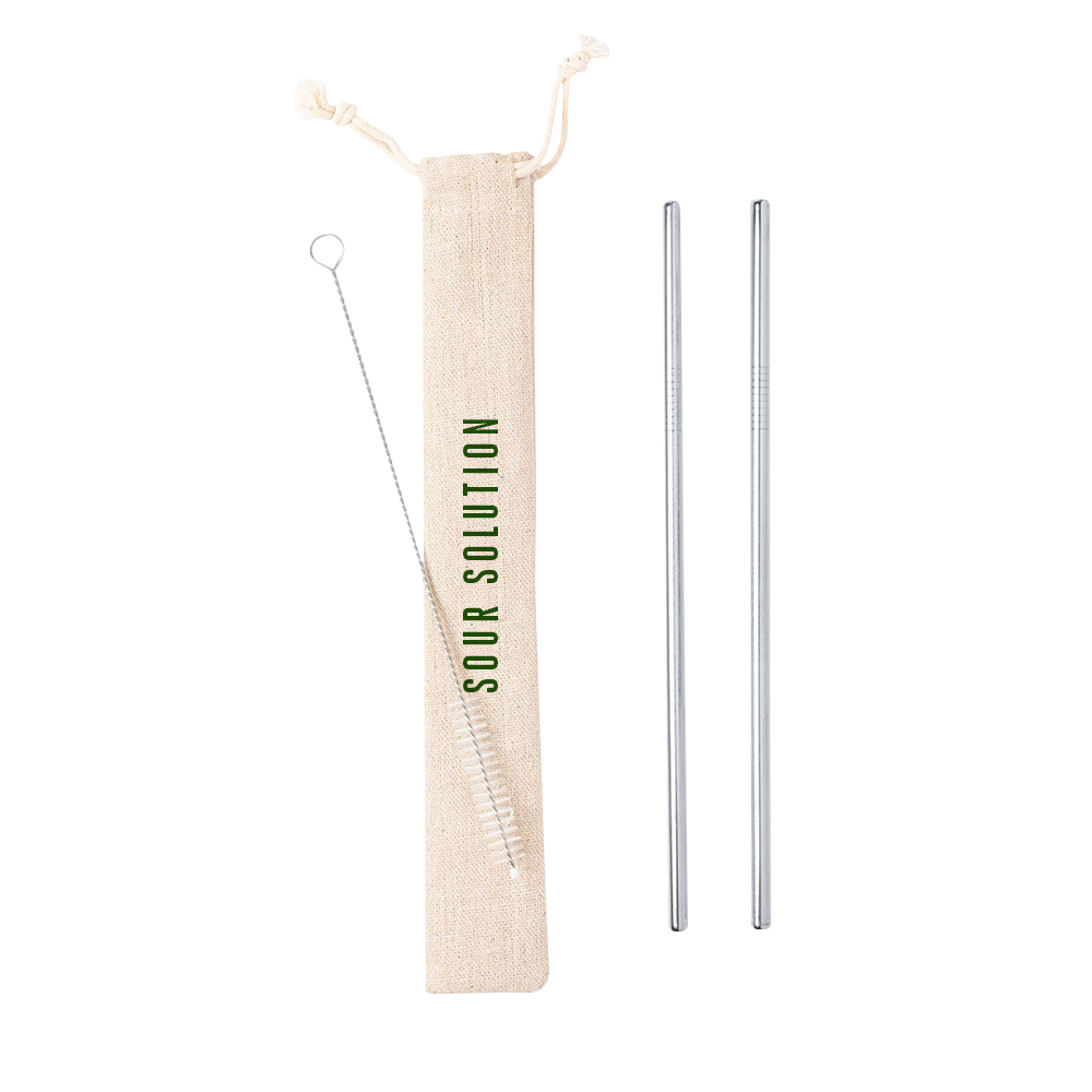 Sour Stainless Steel Straws
