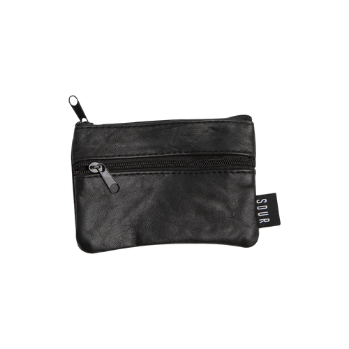 Sour Black Leather Wallet